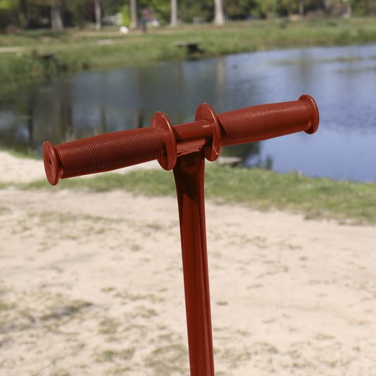 Sunny Billy Beach Wagon Bolderkar Rood - Blank hout - Bolderwagen met luchtbanden - 94x61x97cm