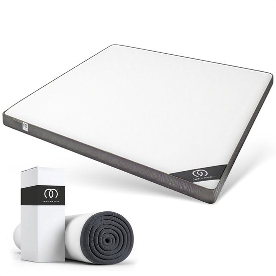 Sleeptime Twin Motion Topper 140x200 cm - Topdekmatras - Matrastopper - Hybride Gel Traagschuim - Medium Hardheid - 8 cm Dik