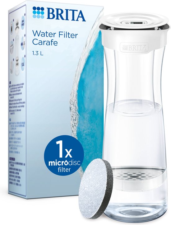 BRITA fill&serve Mind Waterfilterkaraf White/Graphite - 1,3L - Grijs