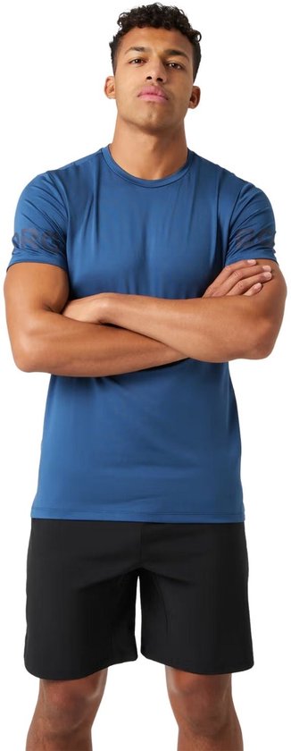 Björn Borg Sportshirt Heren Korte Mouw - Wit - Gerecycled Polyester - Maat L