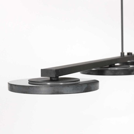 Steinhauer - hanglamp - Turound - zwart - glas metaal - design lamp - LED - 3512ZW