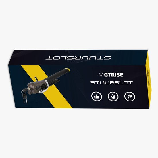 Gtrise Stuurslot Voor Auto - Stoplock - Auto - Camper - Pro - Met Ebook & Opbergtas