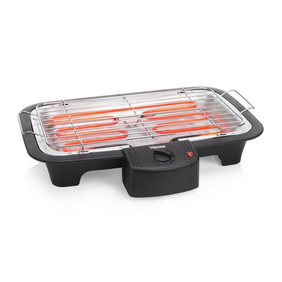 Tristar BQ-2883 Elektrische BBQ met Onderstel – Staande & Tafelbarbecue – 2000W – Zwart - Perfect voor Balkon of Camping