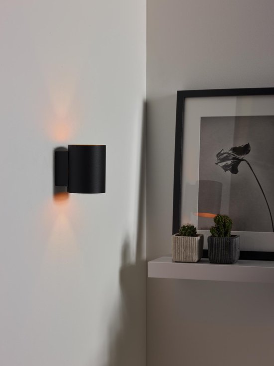 Lucide XERA - Wandlamp - Ø 8 cm - 1xG9 - Zwart