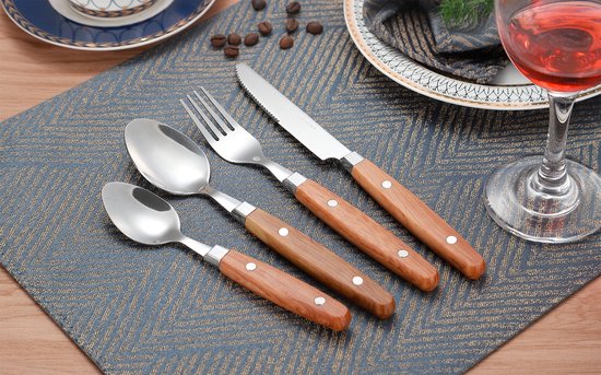 Gimex Nature Line Bestek - Hout - 16-Delig