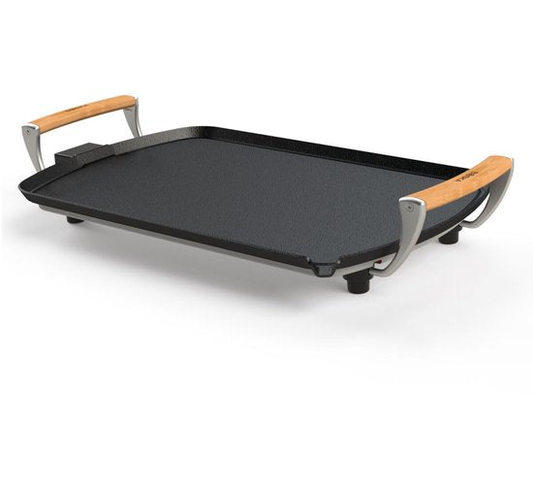 Boska Elektrische Grillplaat Pro – 35x56 cm Eiken Handgrepen – Teppanyaki-plaat