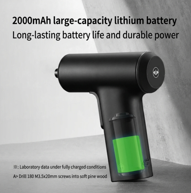Ochama x J.ZAO Elektrische Schroevendraaier - 3,6 V - 5 Nm - 2000 mAh - LED-ringverlichting - 20 Bits - USB-C