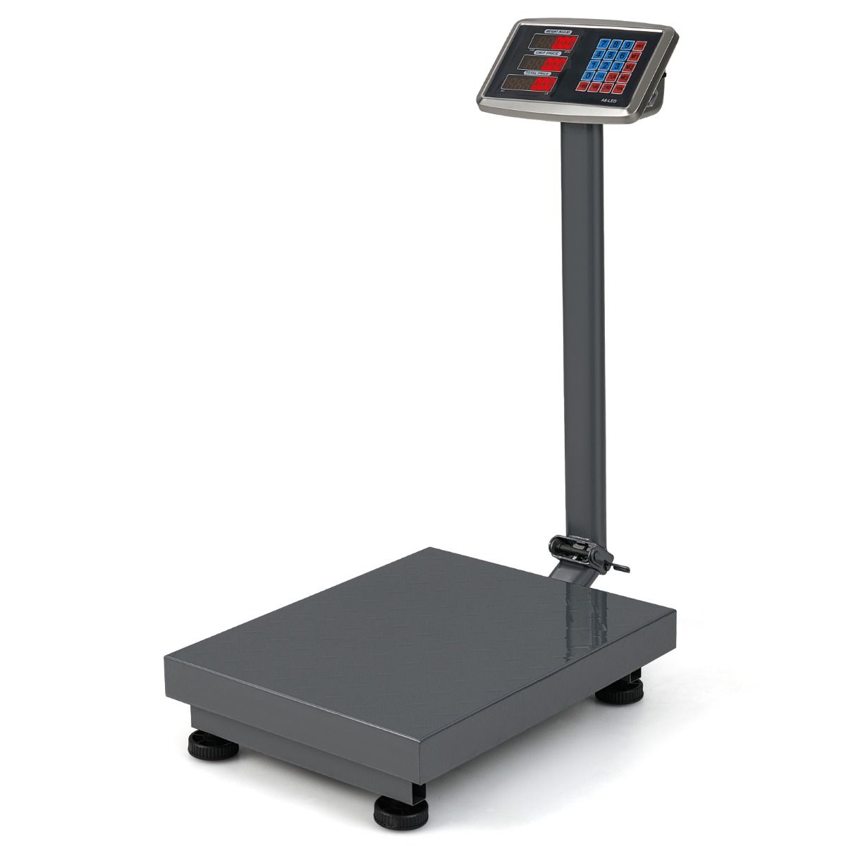 Coast Digitale platformweegschaal - 300 kg capaciteit - prijsberekening - zilver