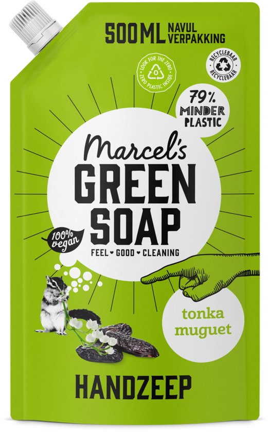 Marcel's Green Soap Handzeep Navulling - Tonka & Muguet - 500 ml