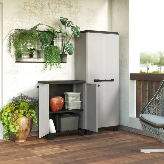 Keter Planet Lage Kast - 1 plank - 68x39x90cm - Grijs/Zwart