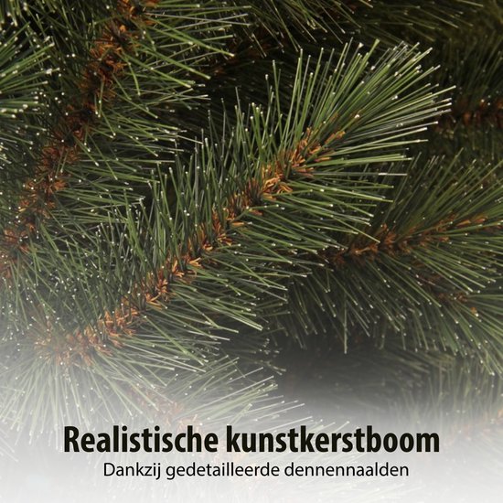 Black Box Trees Toronto Kerstboom Deluxe - Volle Uitstraling met 1282 Takken - Kerstversiering voor Binnen in Huis - Kunstboom van Kunststof - H215 x Ø145 cm - Groen