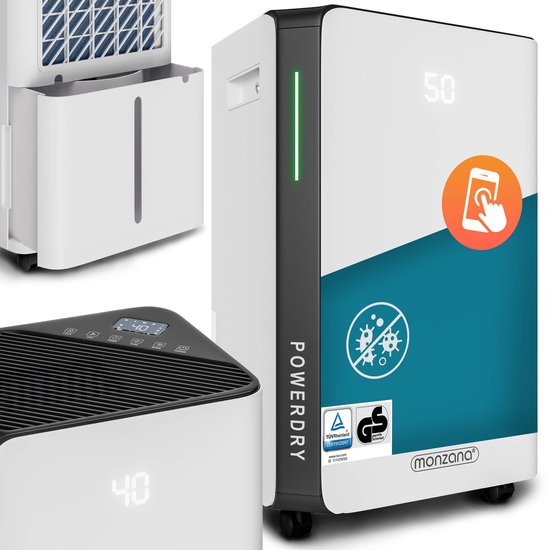 Monzana Luchtontvochtiger - Wifi App 20 tot 30m² 20l/dag - Wit