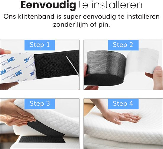 Luft Zelfklevende klittenband - Tape - Naaibaar - Velcro - Klitterband
