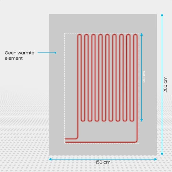 Auronic Elektrische Deken - Warmtedeken - 9 Warmtestanden - 2 Persoons - 200x150 - Licht Grijs