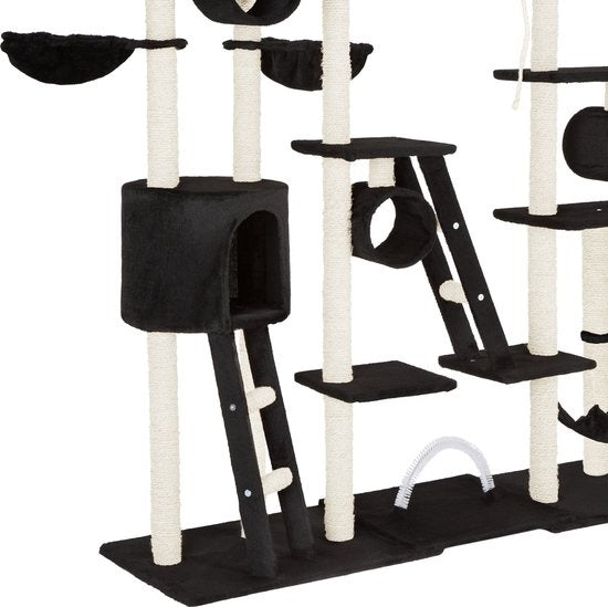 tectake® - Krabpaal Snooky 261cm zwart - 403918 - kattenkrabpaal - kattenpaal
