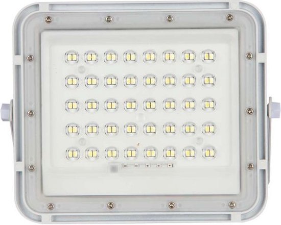 V-TAC VT-40W-W Solar Schijnwerper | IP65 Waterdicht | Wit | 6W | 400 Lumen | 4000K