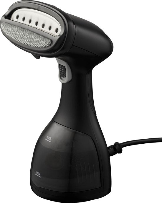 Tomado TSH1201B - Kledingstomer - Handstomer - Ontkreuker - Stoomreiniger - Incl. 2 opzetborstels - Zwart