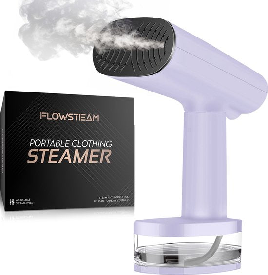 FLOWSTEAM® Luxe Kledingstomer - Handstomer - Stoomapparaat Kleding - Lavender Edition