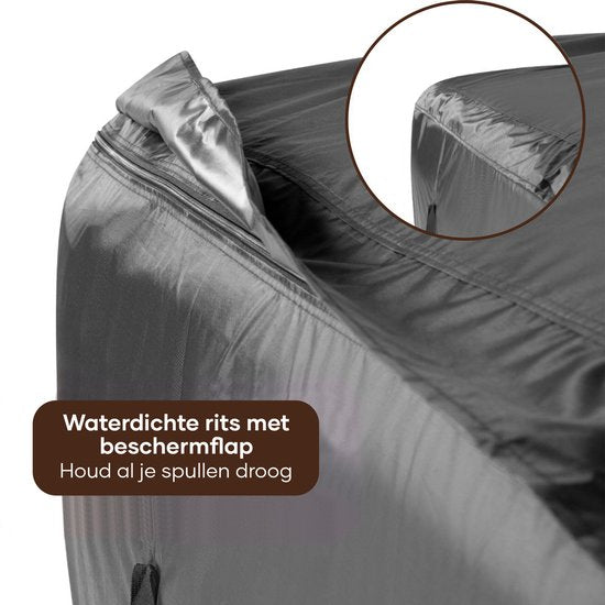 Villux Tuinmeubelhoes Kussen - Tuinkussen Hoes - Waterdicht - 420D - Tuinkussenhoes Opbergtas - Tuinkussentas - Beschermhoes Tuinmeubelen - Hoes Voor Tuinkussens - Beschermhoes Loungeset - 200cmx75cmx60cm