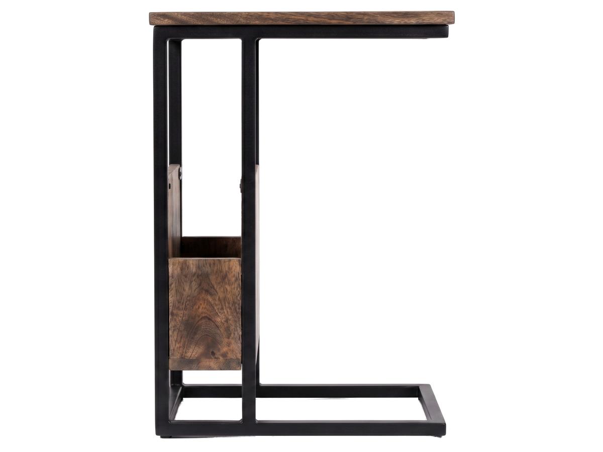 Beauval Bijzettafel met Tijdschriftenrek - Compact Design - 34 x 40 x 68 cm - Wit