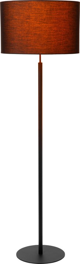 Lucide MAYA - Vloerlamp - Ø 45 cm - 1xE27 - Zwart - Japandi