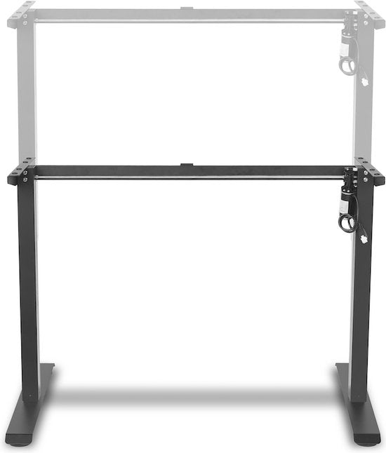 Feel Furniture  Elektrisch verstelbaar bureau - 120x60cm - Frame - Zwart