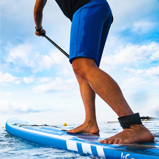 LifeGoods PaddlePro SUP Board Pro - Pro Set - Opblaasbaar Paddle Board - Max. 150KG - 320x81cm - Sky Blue
