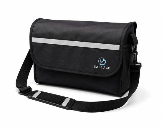 Safe Age® luxe rollatortas – waterdicht – afneembaar met draaglus – nylon – voor Safe Age rollator