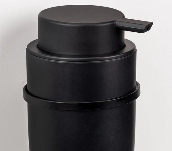 Wenko Zelfklevende wand zeepdispenser - Zwart - 250 ml