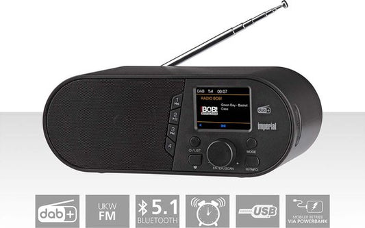 Imperial DABMAN d105 Compacte DAB+ /FM / Bluetooth-radio Zwart
