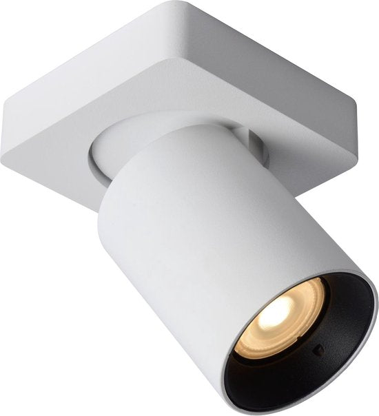 Lucide NIGEL - Plafondspot (Plafondlamp) - LED Dim to warm - GU10 - 1x5W 2200K/3000K - Wit