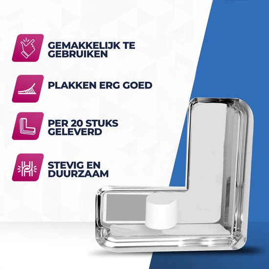 Roegaarden Hoekbeschermer Baby - Hoekbeschermer Tafel - Stootrand - 20 stuks - Transparant