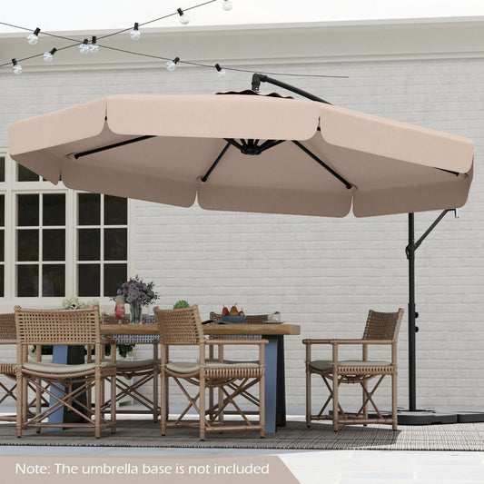Coast Hangparasol - 305 cm diameter - In hoogte verstelbaar - Inclusief beschermhoes - Beige