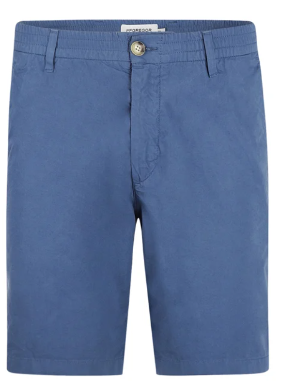 McGregor Poplin Shorts - Medium Blue - 36 - Regular Fit