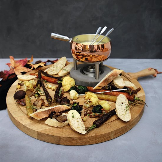 Boska Fondueset Koper - Kaas fondue - voor 1300 gram Kaas - 1,7 L