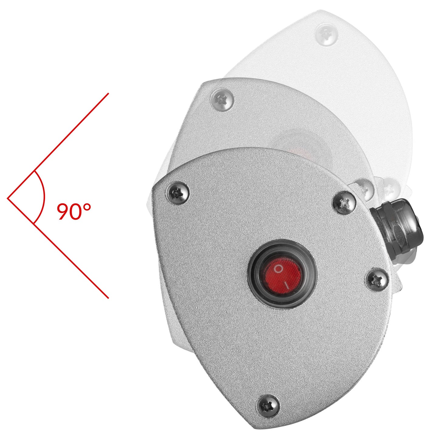 Monzana Infraroodstraler 3000W - Incl. Afstandsbediening - Zilver