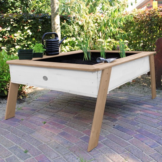 AXI Linda Zand & Kweektafel Bruin/wit - Inclusief gronddoek