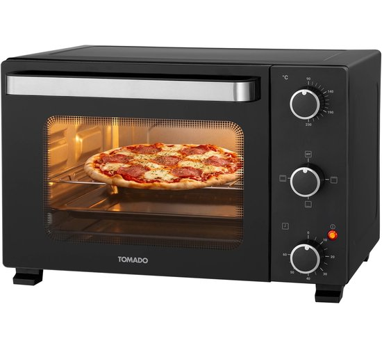 Tomado TEO2101B - Vrijstaande oven - Elektrische oven - 21 liter - Timer tot 60 minuten - Zwart