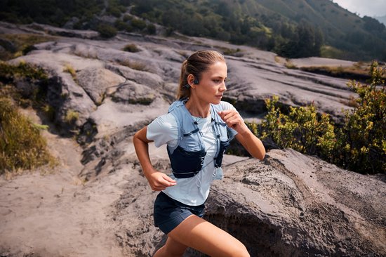 Shokz OpenRun Pro 2 Open-ear Sporthoofdtelefoon - Bone Conduction - IP55 water- en zweetbestendigheid - 12 uur batterij - Zwart
