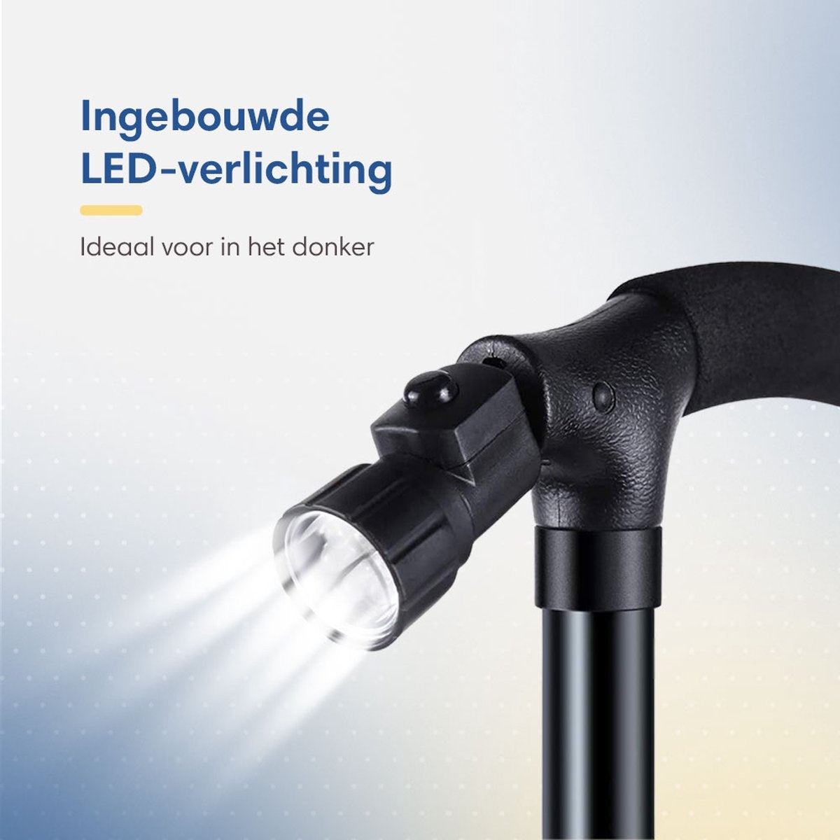 SafeLife Wandelstok met LED verlichting - Opvouwbaar en verstelbaar