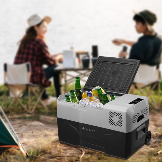Juskys Elektrische Koelbox - Compressor – 30L - Verrijdbaar - Zwart