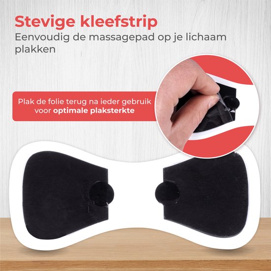 Nuvance - EMS Massage Apparaat met Bediening - 6 Herbruikbare Massage Matjes - Stimuleert Bloedsomloop - Geschikt voor Rug, Armen en Benen - Draadloos - 8 Standen en 19 Intensiteiten - Zwart/Blauw