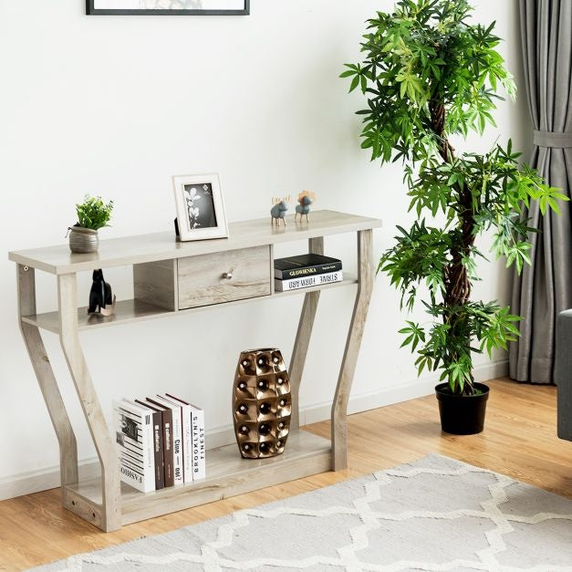 Coast Console Tafel met Lade en Plank - 3 Laags - Modern