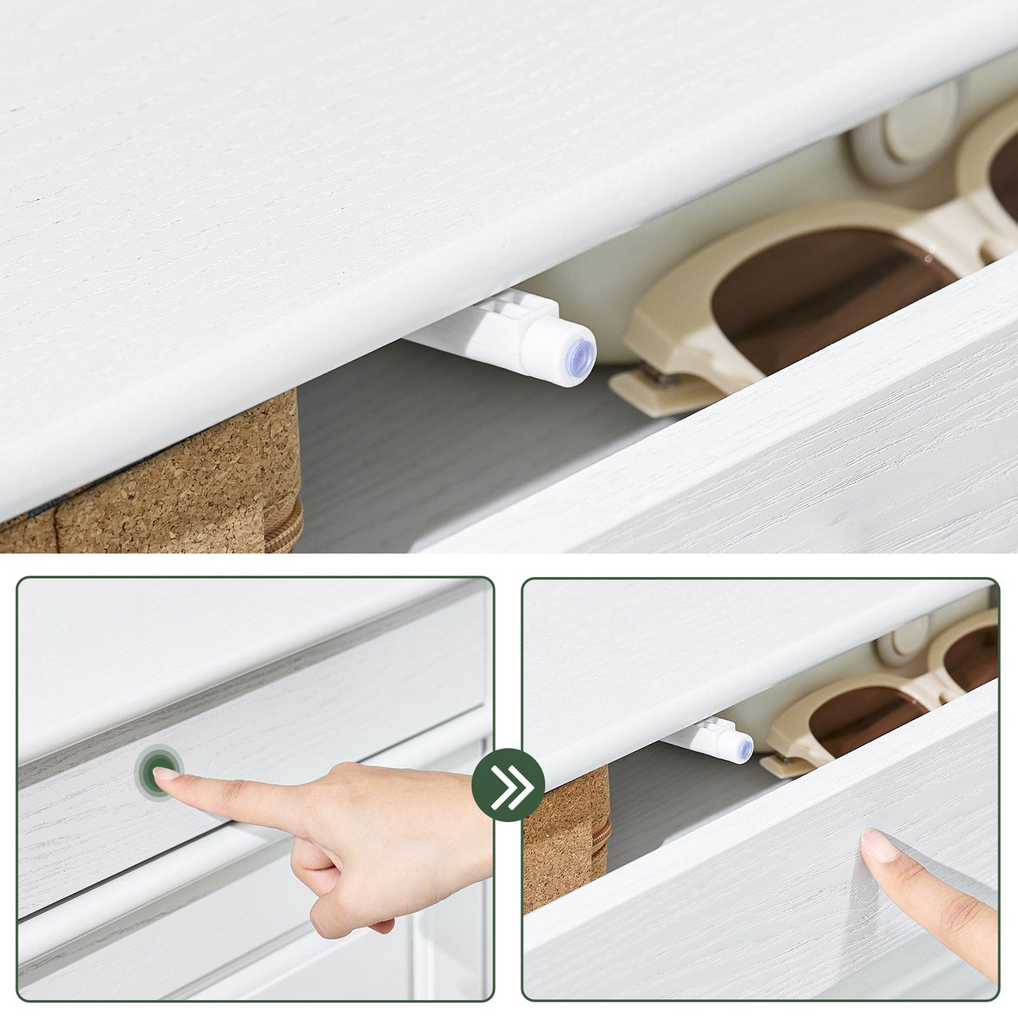 SoBuy Schoenenkast FSR79-WG – 4 kleppen – 103 x 23 x 82 cm – Wit met antiek houteffect – Schoenenrek voor 16 paar