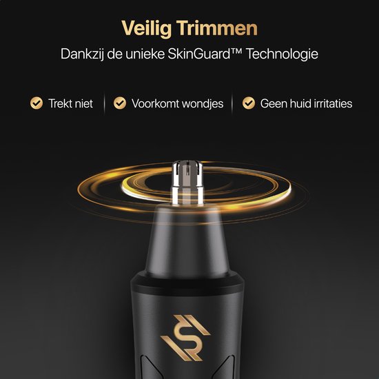 Wellshave 2 in 1 Neustrimmer Premium - Wenkbrauw en Oorhaar trimmer - Neushaartrimmer voor mannen - Wenkbrauw Trimmer