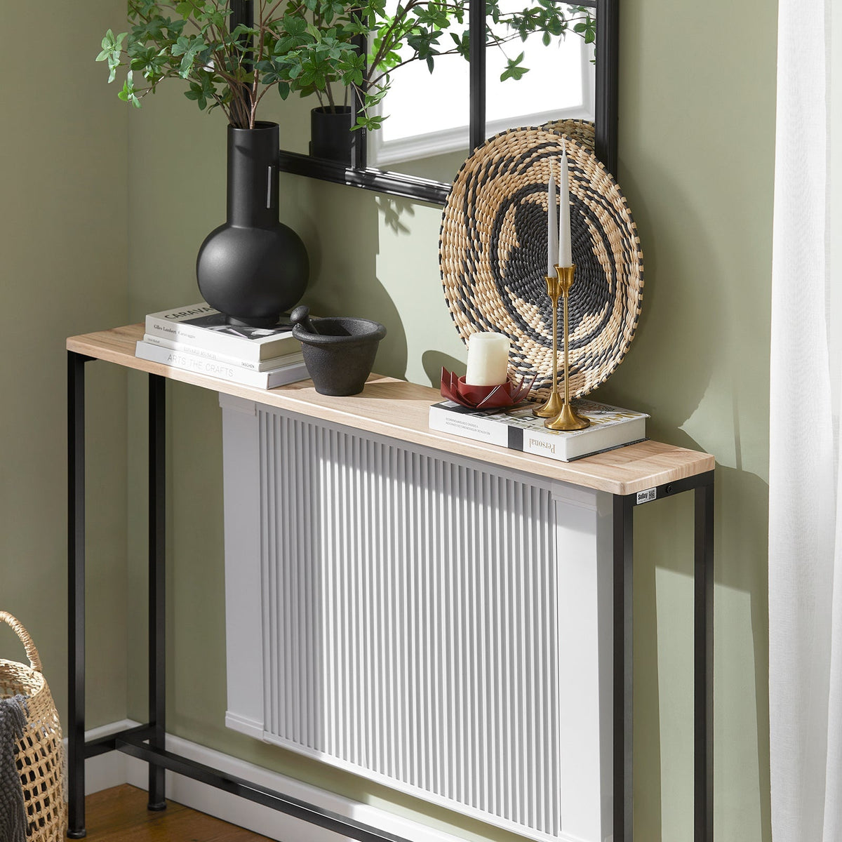 SoBuy Bijzettafel - Modern - Max. 50 kg - 120 x 20 x 80 cm