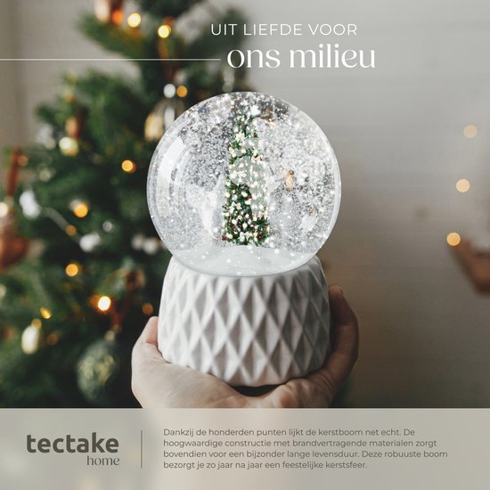 Tectake Kunstkerstboom Comet 180 cm - 200 LED’s - 8 Lichtmodi - Groen
