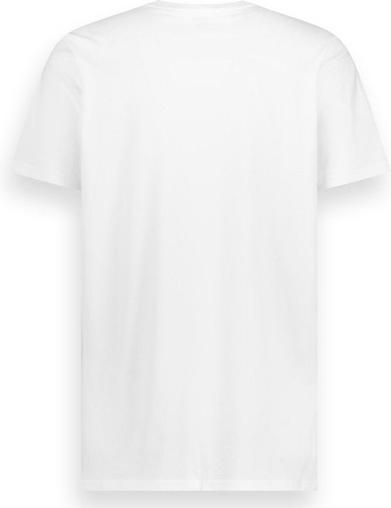 LebasQ - Davis' T-shirt voor heren - 3 pack - met V-hals - Extra lang - Geschikt als Ondershirt - Wit - L - Katoen