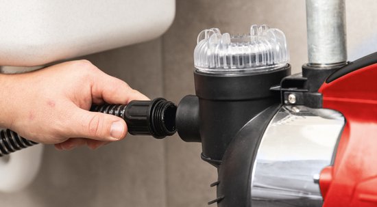 Huishoudwaterpomp - Scheppach - HWW1400c -1300 W - 6000 L/h - 4,8 bar - Max. leveringshoogte 44m - 24 L Tankinhoud