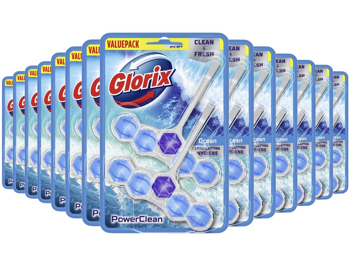 Glorix Toiletblok Ocean - Fris en Langdurig - 28 stuks - Blauw